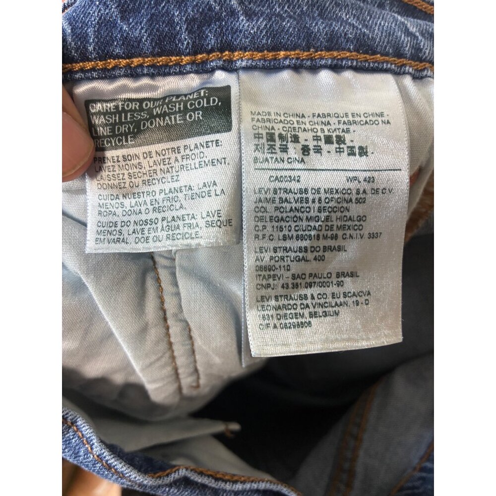 VINTAGE Levi's 501S Denim Blue Jeans Skinny Button Fly Size 28/30 - Picture 7 of 8